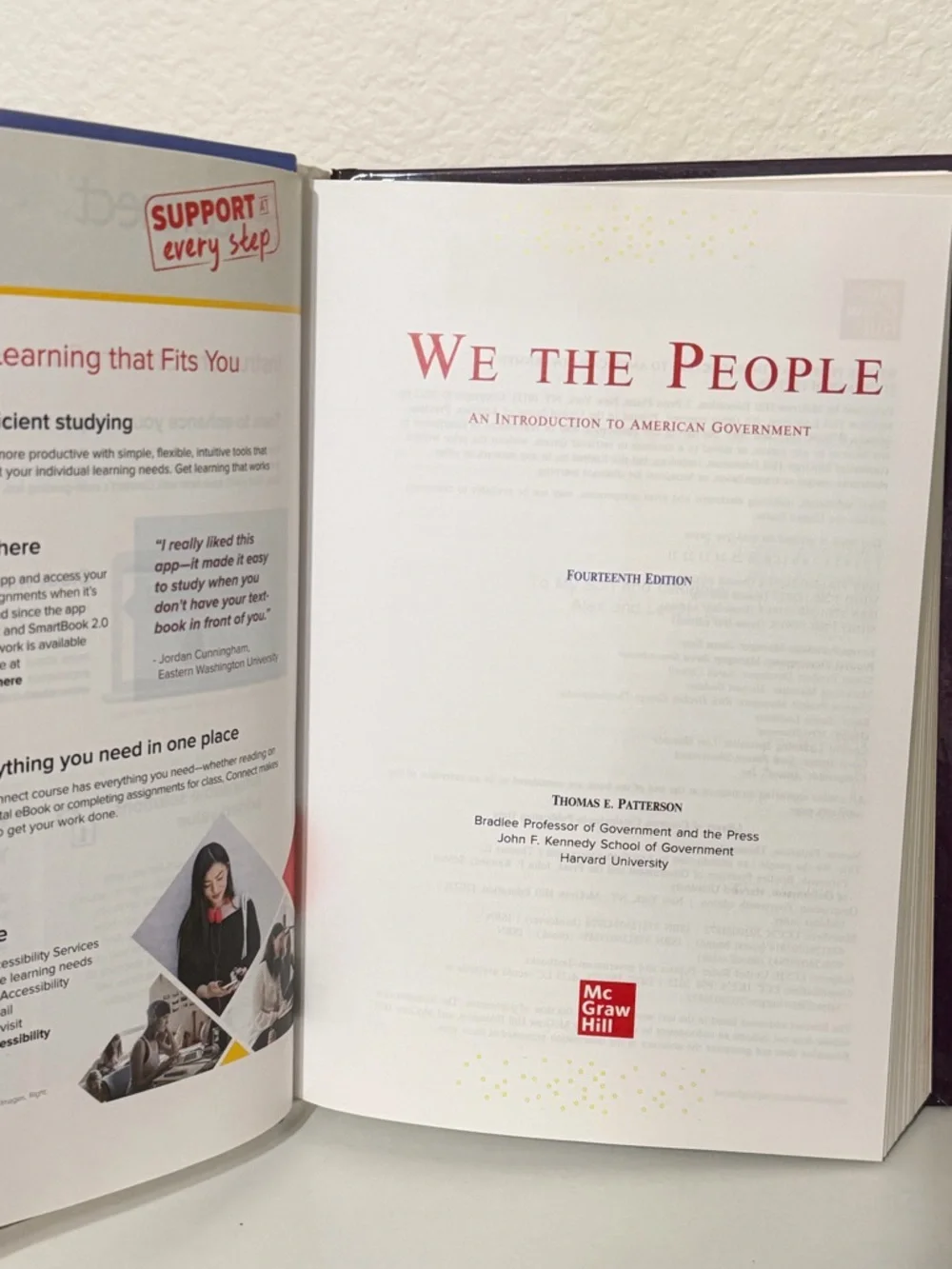 “We The People: An Introduction to American Government” 14th Edition Textbook
